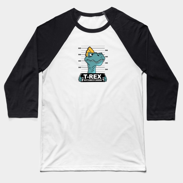 T - Rex Baseball T-Shirt by TambuStore